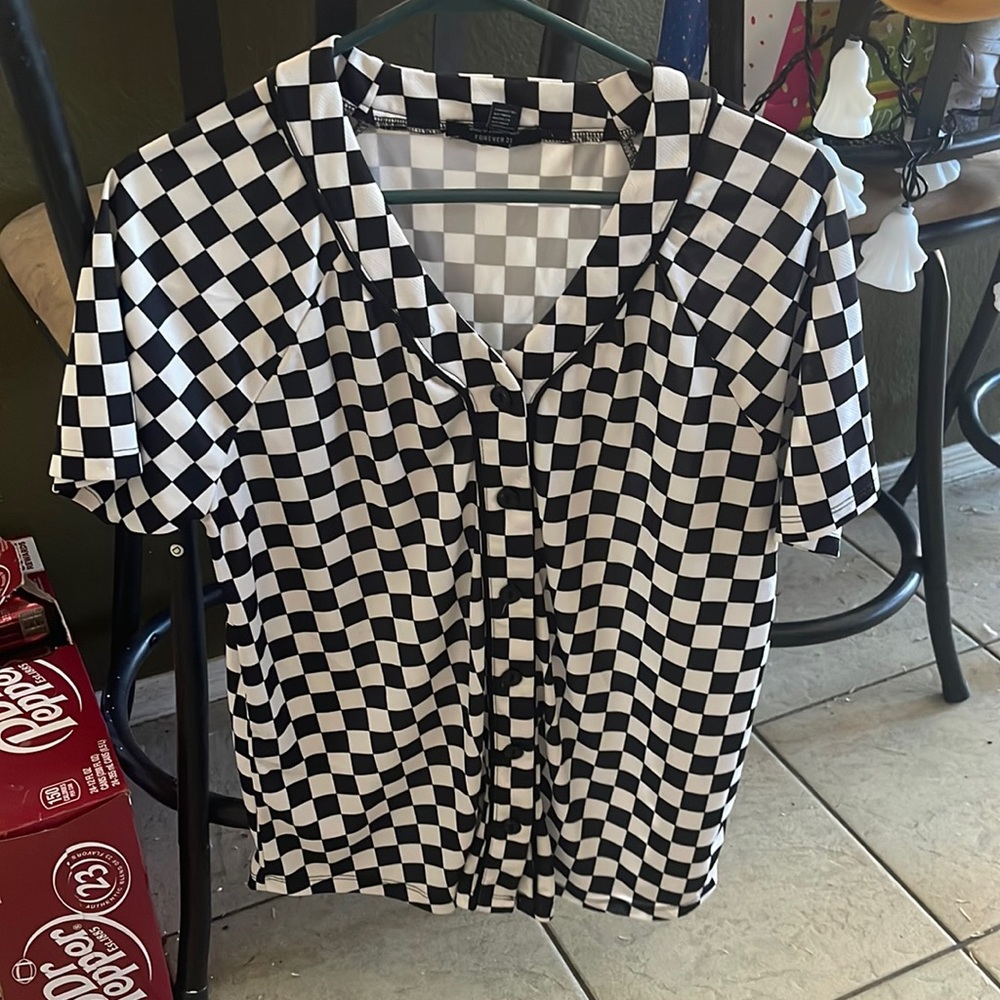 Checkered Button Up